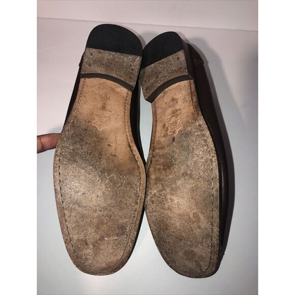 Sandrino By‎ Sandro Moscoloni Placido Leather Penny Loafers 10.5D Shoes Brown main image 9